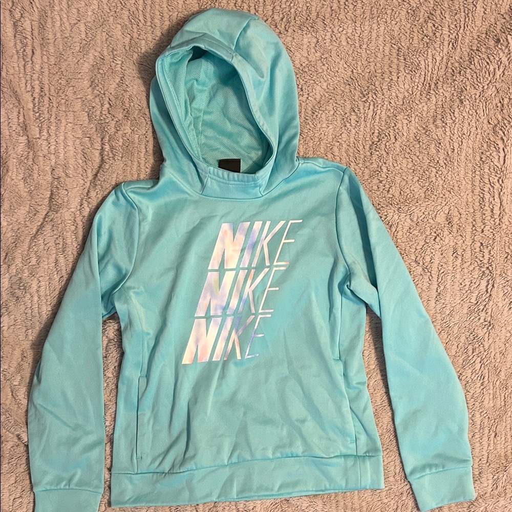 Nike Aqua Hoodie with Logo
